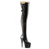 Pleaser - ADORE3050 Plateau Overknee Laarzen - Paaldans schoenen - Zwart Product image